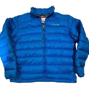 Columbia Omni Heat Interchange Down Puffer Jacket Men’s L Super Blue